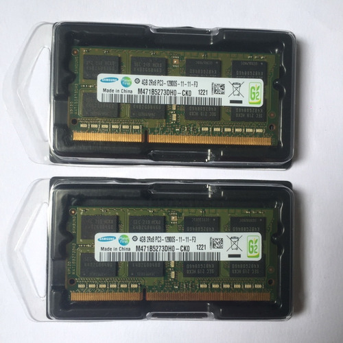 Imagem 3 de 3 de Memória Ddr3 8gb (2x4gb) 1600mhz Note Samsung Macbook Pro