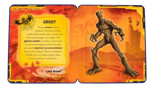 Libro De Fomi Guardianes De La Galaxia Con 5 Rompecabezas