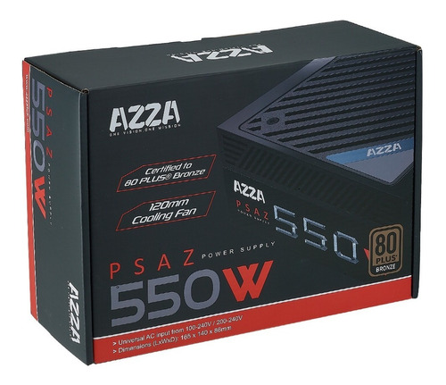 Fuente De Poder Azza 550w 80+ Bronze