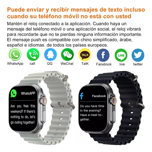Reloj Inteligente Ultra Recargable Inalámbrico Deporte