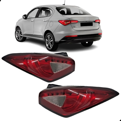 Par Lanterna Traseira Fiat Cronos 18 19 20 21 22 2023 Canto 