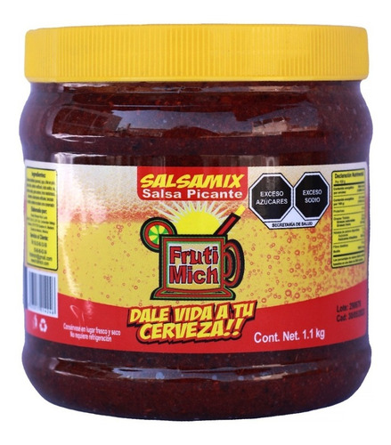 Escarchado Para Michelada Sabor Tradicional 1.1kg Frutimich