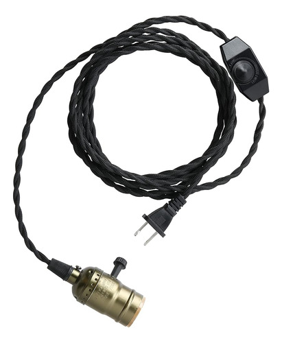 Simple Deluxe 15ft Cable De Luz Colgante, Enchufe E26 Adecua