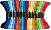 Comprar 200color Por Paquete Hilo De Bordar Premium Rainbow Madejas