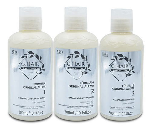 G.hair Progressiva Alemã 3x300ml