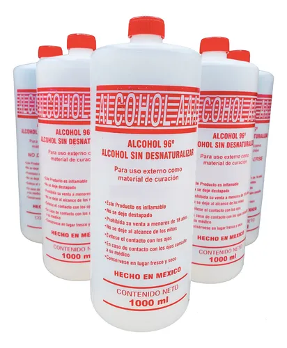 comprar Alcohol Etilico 96° G Puro De Caña 5 Litros Envío Gratis 