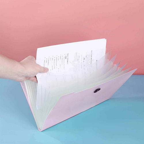 Carpeta Portátil A4, Bolsa De Papel Para Estudiantes, Varias