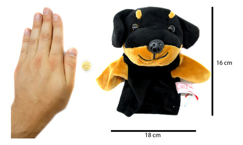 Titere Mano N23 Peluche Perro Mascota Perrito Juguete Animal