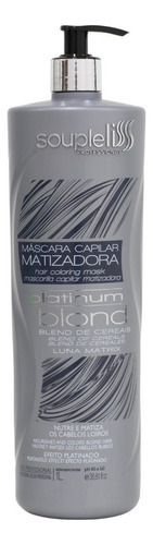 Máscara Matizadora Platinum Blond Platinado Soupleliss 1000m Tom Blond - Platinado