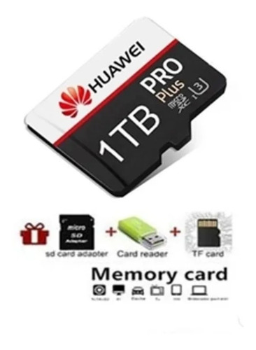 Cartao Micro Sd Huawei 1 Tb + Adaptador Usb + Adaptador Sd