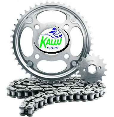 Imagem 1 de 1 de Kit Relação Biz 125 Aço 1045