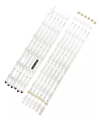 Kit 12 Barras Leds Un50ju6500g Frete Rápido + Nf + Novo
