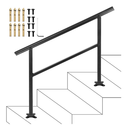 Pasamanos De Escalera De 3 Pasos Vevor Para Exteriores