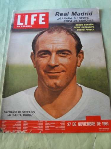Revista Life Alfredo Di Stefano Real Madrid Año 1961