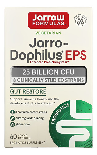 Jarro-dophilus Eps 60 Cápsulas Suplemento Sabor Sem Sabor