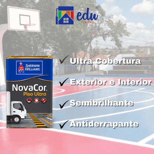 Tinta Novacor Piso Ultra Semibrilho Antiderrapante 18 L