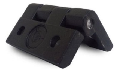 Kit Com 4 Dobradiças Zamak 50x50 Black
