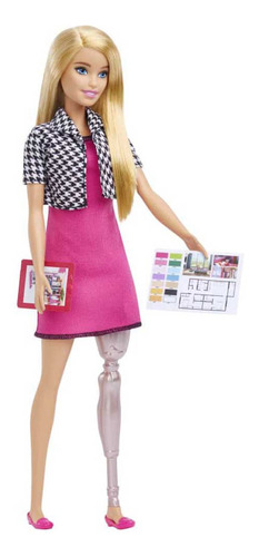 Barbie Muñeca Profesiones Diseñadora Interiores Con Protesis