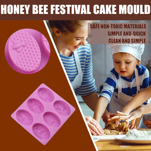 Molde Para Fiestas De Abejas, Seis Agujeros, Para Hacer Tú M
