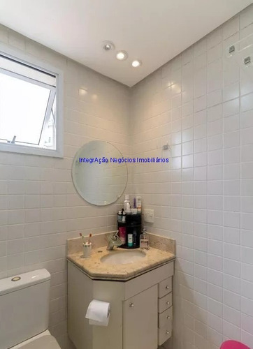 Imagem 24 de 25 de Apartamento 56m², 02 Dormitórios, 02 Banheiros E 01 Vaga Na Garagem. Condomínio Com Portaria, Segurança 24hrs, Piscina, Churrasqueira, Sauna, - 22022304 - 70632398