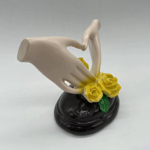 Estatua Artística De Mano Con Forma De Corazón, Pequeño