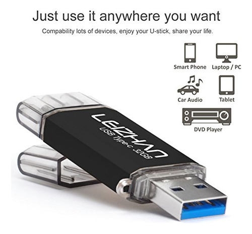 Unidad Flash Usb C Leizhan De 32 Gb, Tipo C, Para Samsun