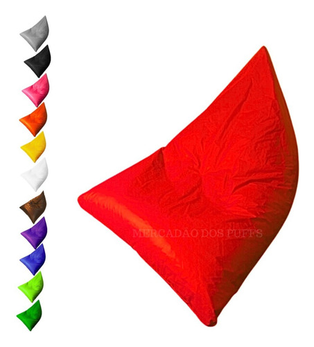 Bollo triangular en forma de pera con relleno gigante para eventos, color rojo