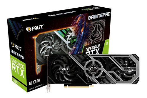 Imagen 9 de 9 de Placa De Video Palit Rtx 3070 Gaming Pro 8gb Nvidia Lhr