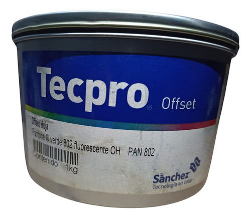 Tinta De Offset Fluorescente Verde - 802 1 Kg. 