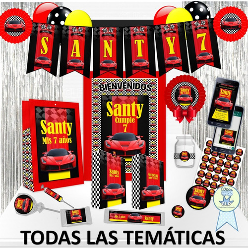 Combo Cotillón Mega 30 Bolsitas Banderín 150 Stickers Piñata