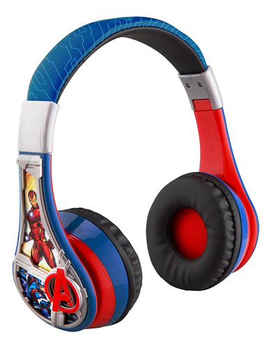 Ekids Marvel Avengers Auriculares Bluetooth Niños, Con Cable