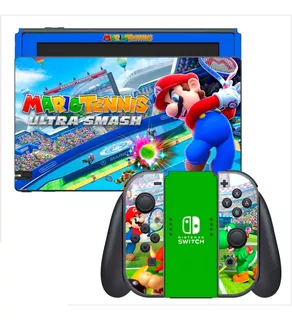 Skin Adhesivo Nintendo Switch Mario Tennis Antirayones