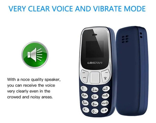 Mini Teléfono Celular De Voz Variable Con Tarjeta Sim Dual