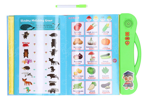 Libro De Sonido Green Abc, Electrónico, Inglés, Malayo