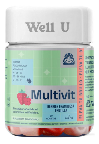 Gomitas Multivitaminas 60un Well U