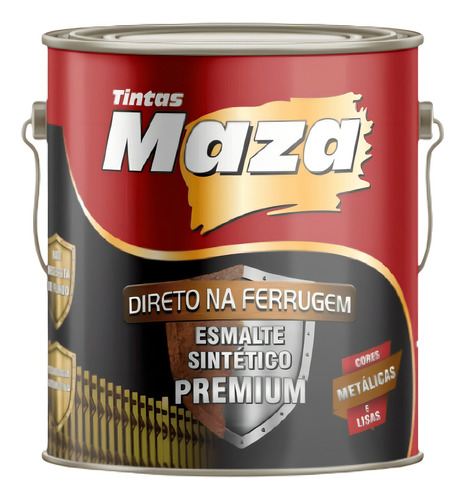 Maza esmalte sintético metálico 3.6 litros color bronce envejecido