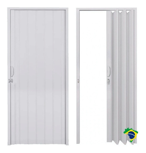 Puerta Plegable En Pvc 110cm Blanca - Interior Plástico