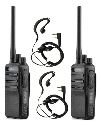 2 Rádios Comunicador Longo Alcance Intelbras Rc3002 +2 Fones de cortesia