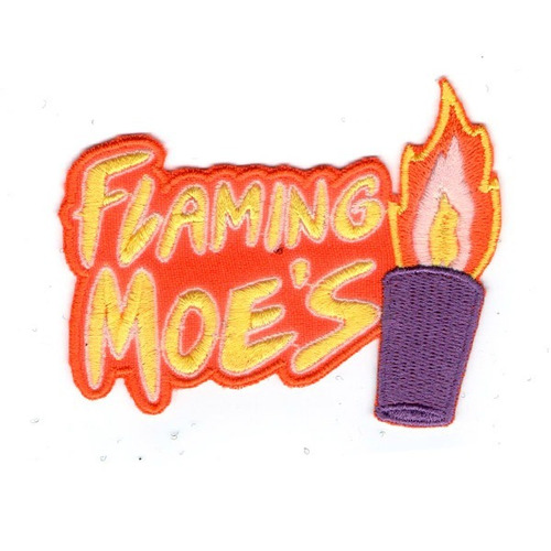 Parche Bordado Llamarada Moe Flaming Moes - Los Simpsons