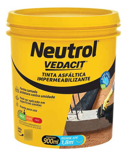 Neutrol Acqua Vedacit 1 Lt Primer Fundação Contenção Concret