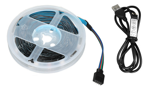 Tira De Luces Rgb De 4 Metros, Led Usb De 5 V, 3 Botones, Fu