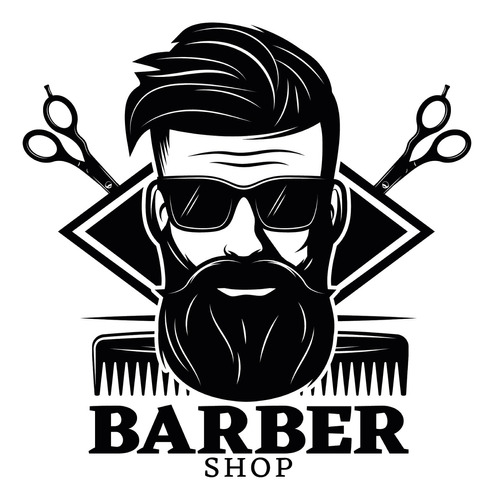 Barber Shop Peluqueria Salon Corte Pelo Belleza Letrero Adhe