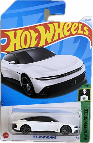 Hot Wheels Delorean Alpha5 Blanco Green Speed 7/10 | 2024