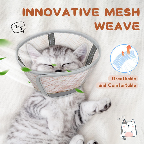 Collar Cónico Suave Para Gatos Para Evitar Que Se Laman Y Ra