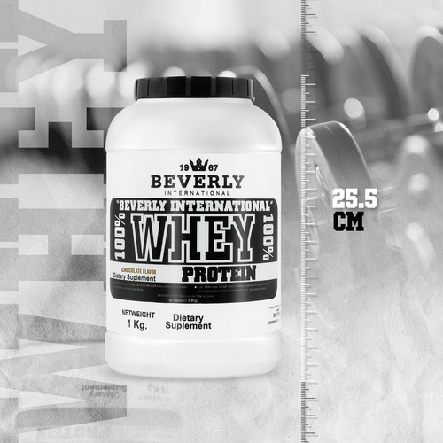 Beverly Proteína 100% Whey 1 Kg 26 Servicios Chocolate