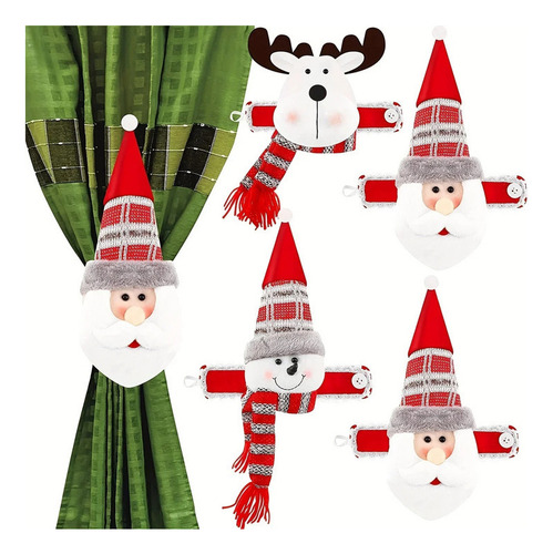 Hebilla De Cortina De Navidad Con Muñeco De Nieve, 1 Unidad