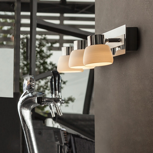Imagen 3 de 4 de Lámpara Led Pared, Cromado 15w Luz Cálida