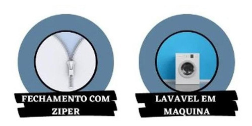 Capa Para Colchão Casal Box Tecido Micropercal Com Zíper