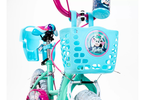Bicicleta Mercurio Nuby Porta Muñeca Rodada 16 Color Menta