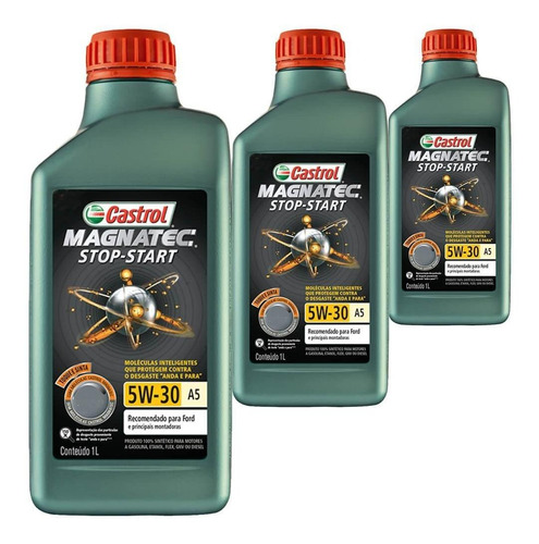 3 Óleo Sintético 5w30 Magnatec A5 Sn Stop-start Castrol Fiat